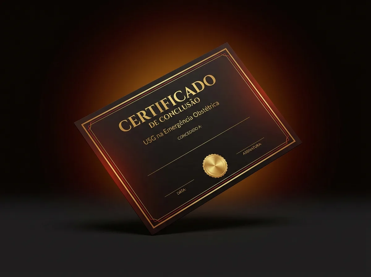 O modelo do certificado de conclusão
